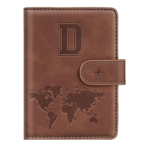 Simikol Passport Holder Wallet Cover Personalized Initial Travel Essentials