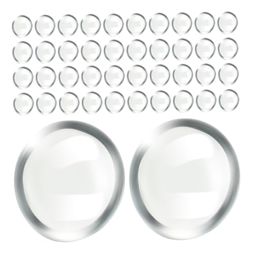 CIMAXIC Glass Beads Flat 200pcs Fish Tank Decor Stones Landscape Glass Decor for Aquarium DIY Craft