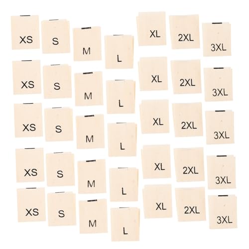 1400 Étiquettes Vêtements Coton Beige XS Couture pour création - 2