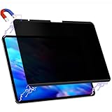 Peslv Magnetic Privacy Screen Protector for iPad Air 13 Inch 2024/2025 (M2/M3, 6th/7th Gen), Removable Anti Blue Light Glare Spy Private Filter, High Sensitive Bubble-Free Black Security Screen