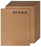 60 Kraft Paper - Brown Stationery Paper - Brown Craft Paper for Arts and Craft, Drawing, D.I.Y. Projects- Letter Size Kraft Paper - Laser & Inkjet Printer Compatible - 8.5 x 11 Inches