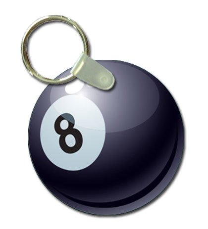 TYD Designs Key Chain Sports Pool Snooker Billards Ball 2 Inch Metal and Fully Assembled Ring Pool Snooker Billards Ball Number 5