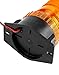 QWORK Amber Led Strobe Lights, Warning Emergency Flashing Beacon Lights for Trucks, Cars, Bus, Tractor, Mower, ATV, Golf Carts, UTV, 2 Pack