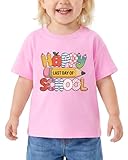 DOGCOME Boys Last Day of School Shirt for Girls Kids Summer T-Shirts Toddler Tops Tee Short Sleeve 3-8T
