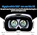VR Headset for Phone with Controller, Compatible with iPhone Samsung and Android 3D Virtual Reality for Kids and Adults VR Goggles for Smartphone /4.5-6.3in Eyes Protected Anti-Blue HD Lenses