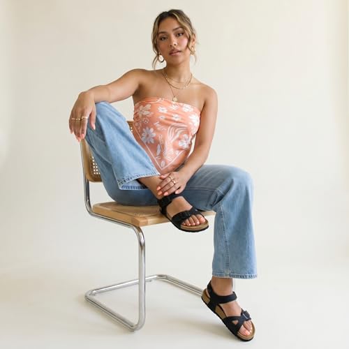 Image of CUSHIONAIRE Lauri Cork Footbed Sandals for Women with Back Strap, Adjustable Double Buckle Ankle Strap Sandals, Memory Foam