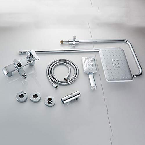Jeu de douche multifonctionnel à levier unique pour contrôle eau chaude - 3