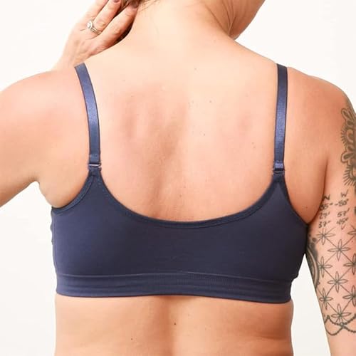 Image of Scoopneck Seamless Bras for Women | Wireless Full Coverage Push Up Womens Sports Bra | One Size /Large