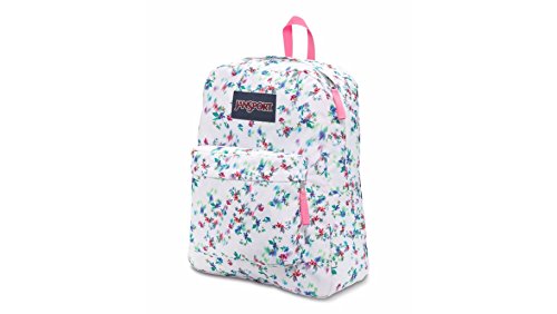 JanSport Unisex SuperBreak Multi White Floral Backpack
