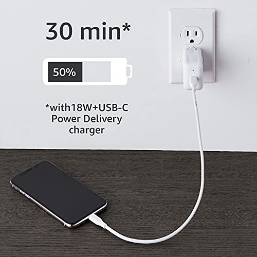 Amazon Basics Usb-C To Lightning Cable Cord, Mfi Certified Charger For Apple Iphone 14 13 12 11 X Xs Pro, Pro Max, Plus, Ipad, White, 1-Ft #TOP4