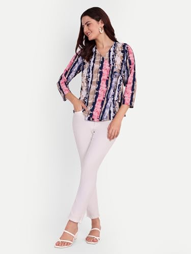 Image of FNOCKS Stylish Wrap Tie Side Top - Trendy and Comfortable | Women's Tops
