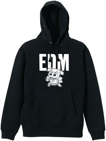 Amazon Co Jp ポプテピピック Edm パーカー ブラック Sサイズ 服 ファッション小物