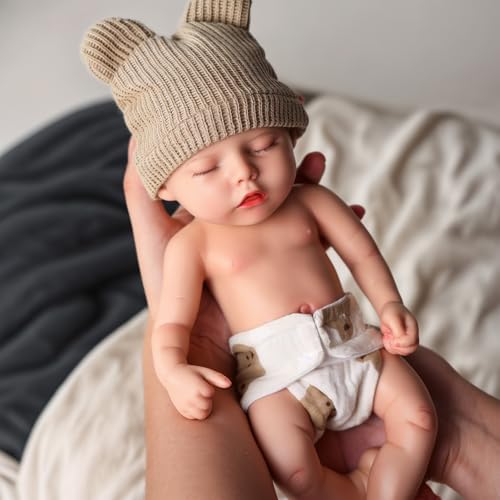 Muñeca Reborn de Silicona BABESIDE 12 Pulgadas Realista miniatura 4