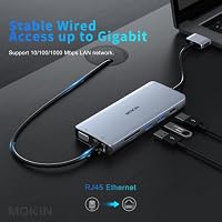 MOKiN MacBook Docking Station Dual Monitor, 12 in 2 MacBook Pro Adapter – Ansicht 7