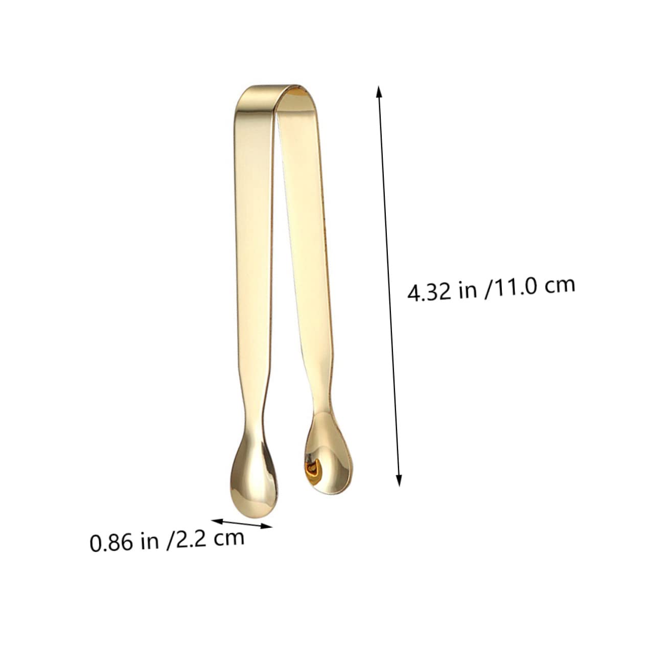 OFFSCH Strong Lightweight Sugar Cube Tongs 430 Stainless Steel Delicate Restaurant Tong for Coffee