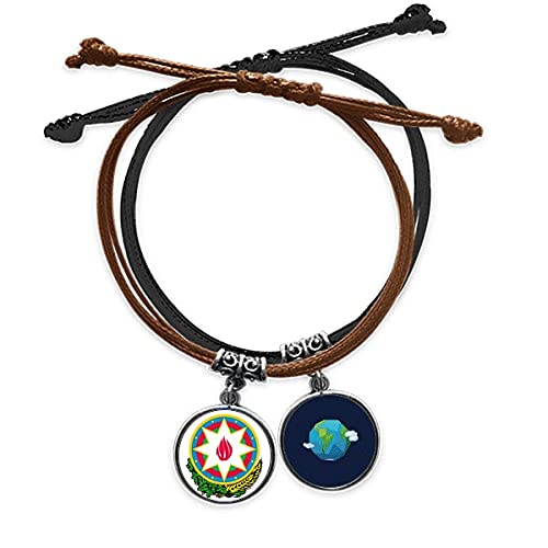 Pulsera de cuero de Azerbaiyán ideal para viajeros y uso diario