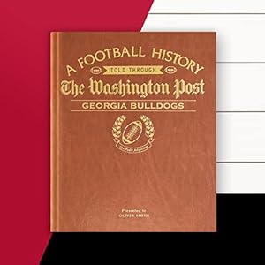 Signature gifts Bulldogs Personalized College Football Newspaper History Book, A3 Large Deluxe Hardcover – College Football Fan, Alumni, Students Keepsake Gift (Georgia Bulldogs)