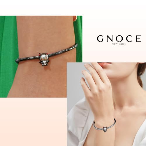 Image of GNOCE Halloween Charm Bracelet Fit Pandora Beads for Women Gift