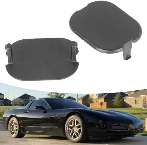 1 Pair Black Center Console Armrest Box Nut Cover Retaining Plug Replacement for 1997-2004 C5 Corvette 10247710
