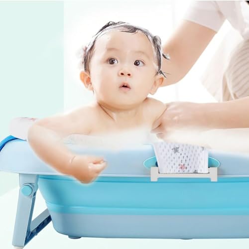 Image of Baby Bath Seat Support Net Soft Infant Bathing Seat Support Mat Suspension Shower Pad Adjustable Non-Slip Newborn Bathtub Sling Mat Baby Sink Bather Tub Shower Net Bathtub Sit Up Mesh 0-6 Month