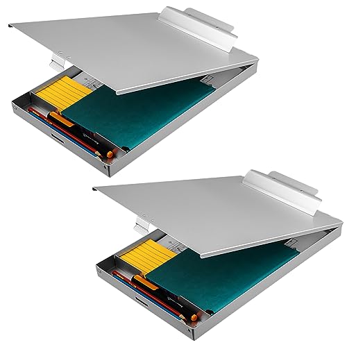 ZCZN Aluminum Clipboard with Storage (2 Pack) – Recycled Metal Box