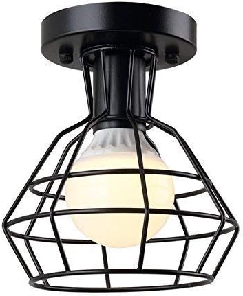 Create for Life Retro Vintage Industrial Mini Painting Metal Rustic Flush Mount Ceiling Light Pendant Light for Hallway