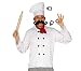 FIESTAS GUIRCA Set Chef Gorro Foulard y Camisa Cocinero