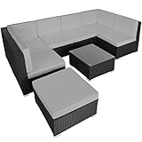 Esta construcción tan estable fabricada en tubos de acero inoxidable y poliratán resistente a la intemperie es ideal para uso en exteriores // Capacidad de carga del asiento: 120kg.