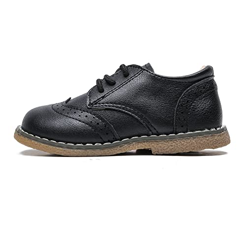 Image of Boys School Uniform Dress Shoes Casual Oxford Flats Toddler Girl Dress Shoes