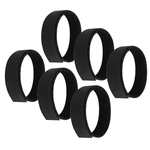 3 Pares de Blusas Negras de Goma para Tobillo y Pantalones con Cierre para Botas Militares, Anda de Goma, Protector de Pantalón, Conjunto de Cintas, para Senderismo, Ciclismo, Uniformes Militares