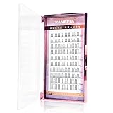VANERIA Eyelash Extensions Individual Lashes, 0.07-0.15mm, C Curl, 8-13mm Length, Individual Eyelash Extensions for DIY or Professional Salon Use(0.07-C, 8-12mm, A Style, Volume Type)