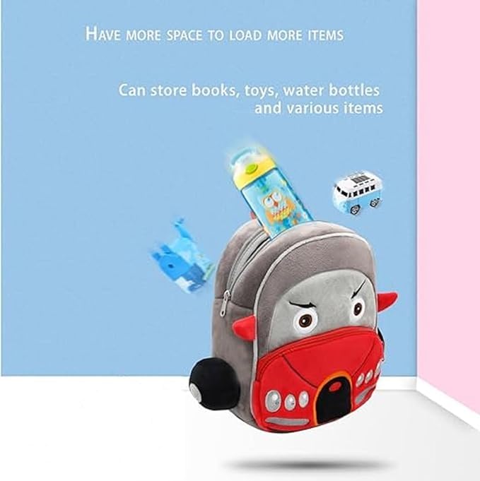 Image of Delicado Cute Small Toddler Kids Preschool Backpack Plush Cartoon Mini Children Bag for Baby Boy /Girl Age 2-5 Years