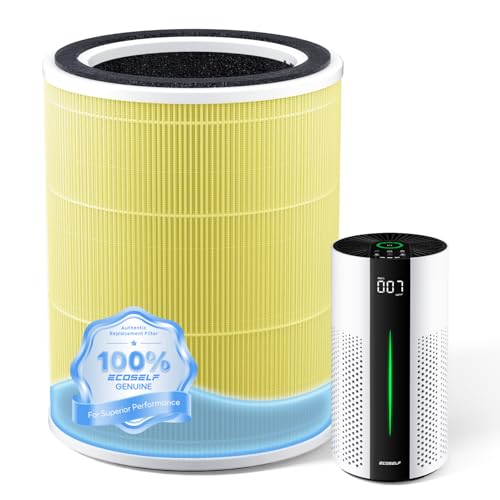 Image of Genuine Replacement Air Purifier Pet Allergy Filter for HAP609 Air Purifier Filter, 3-Stage Filtration Repacement for High-Efficient Filtration, 1 Pack, Yellow