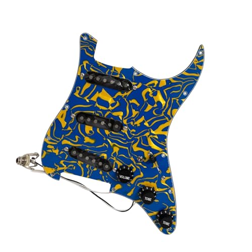 Pickguard pré câblé SSS Alnico 5 en matériel premium pour restaurer le son vintage d'une guitare