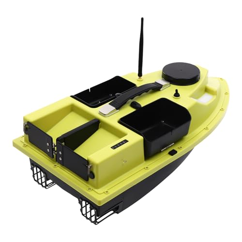Bait Boat, Fishing Bait Boat with 4 Compartments Dual Motor