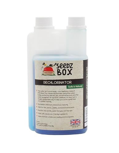 Water Dechlorinator 500Ml – Makes Tap Water Safe For Ponds & Tanks – Chlorine Remover For Ponds & Fish Tank Aquariums - Removes Chlorine, Metals & Tox