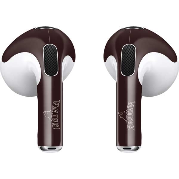 Skinit Decal Audio Skin Compatible with Apple AirPods (3rd Gen, 2021) - Officially Licensed Brown University Outline Design