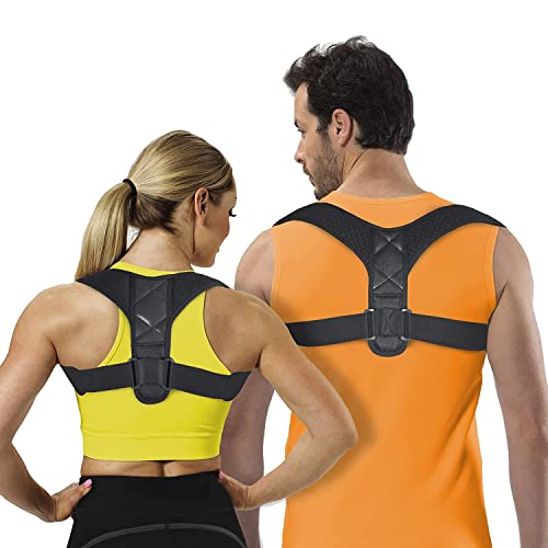 HADSOMUN Back Support Brace Pain Relief Belt for Women Men Braces Spine Straightener Breathable