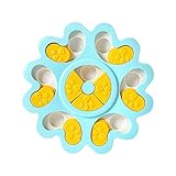 jieqing Comedero Perro Antivoracidad Comedero Perros Lento No Skid tazón Cuenco para Perro Bloat Stop Gato tazón alimentador Blue