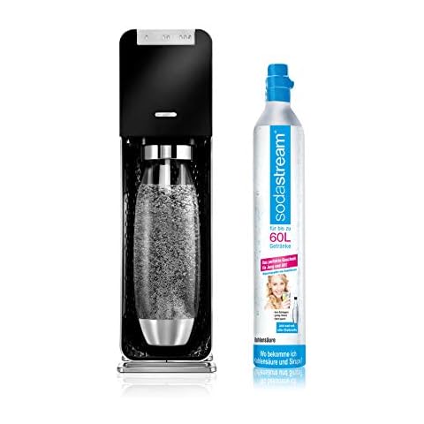 SodaStream POWER Elektronischer Wassersprudler, macht vollautomatisch aus Leitungswasser Sprudelwasser - ohne schleppen! mit 1 Zylinder und 1L PET Flasche (BPA frei); Farbe: schwarz Cover