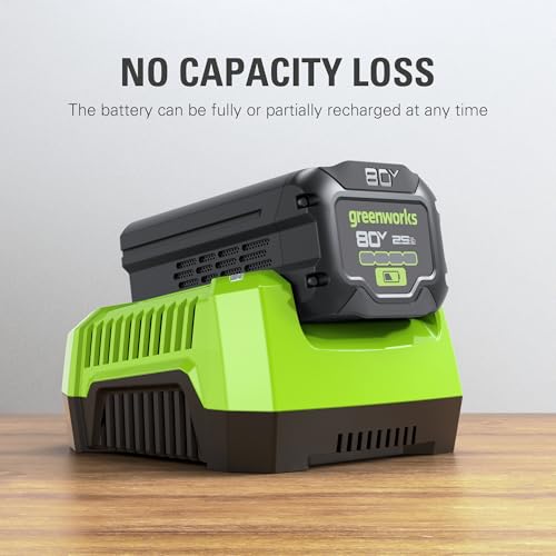 Image of Greenworks 80V 2.5Ah Lithium-Ion Battery | Genuine Battery | Compatible with 75 Tools