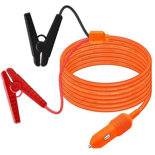 MOOKEERF 12V Automobile Charging Cable 10FT,16AWG Cord with Cigarette Lighter
