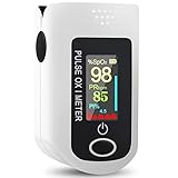 DISEN Oxímetro de Pulso, Pulsioximetro de Dedo Profesional con Pantalla OLED que Medición y Lectura Instantánea de SpO2, PR y PI (Incluye Pilas y Cordón)