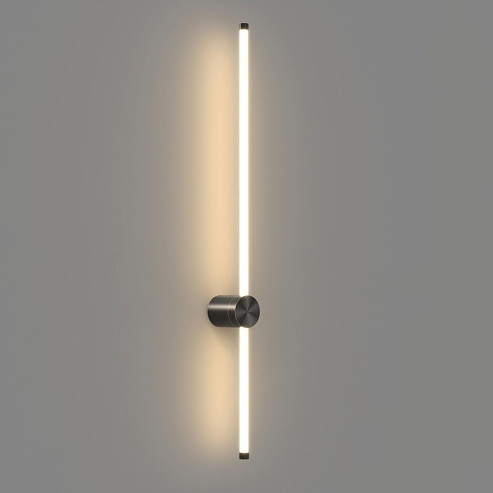 HCZKIUJY Modern LED Linear Wall Sconce Long Strip Wall Light Compatible with Bedroom Living Room Hallway,Kitchen Light (Onecolor-60CM)