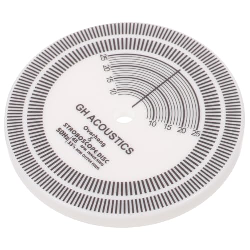 PHENOFICE Suministros para Instrumentos Musicales Regla De Distancia De La Aguja del Fonógrafo Regla De Ajuste De Herramientas Dispositivo De Calibración De De Vinilo Medidor De Velocidad