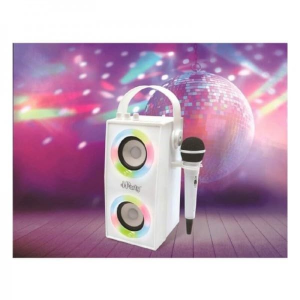 Lexibook - Microphone Bluetooth iParty avec enceinte et lumières - Musique