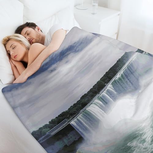 Couverture flanelle douce Niagara Falls jeté de canapé et voyage