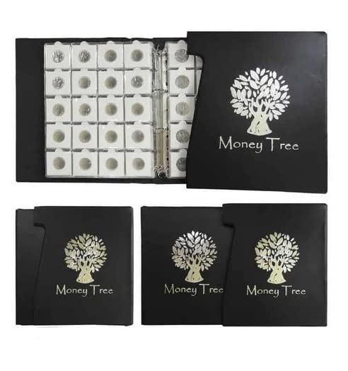 IHC ~ (Money Tree) 200 Capacity Premium Coin Album with 4 Ring Binder & DUST Cover