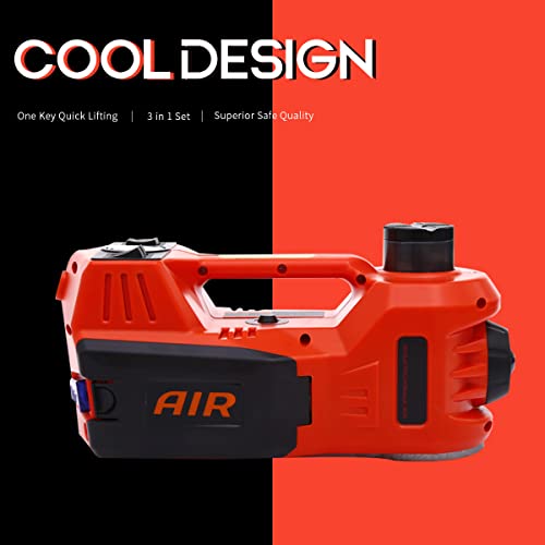 Trihelper Hydraulic Car Jack Set – 5 In 1 Vehicle Floor Jack Kit 5 Ton Van Truck Tire Jack Lift With Integrated Tire Pump And Upgraded Impact Wrench #TOP7