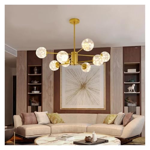 Lustre LED nordique GOLD-98CM pour cuisine et salon moderne